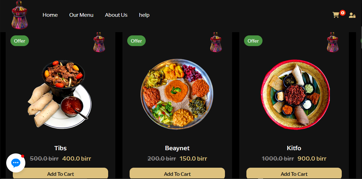 Restaurant Delivery Website